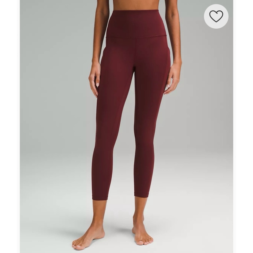 Lululemon Align‎ Women’s 0 High Rise Pant 28” Red Merlot